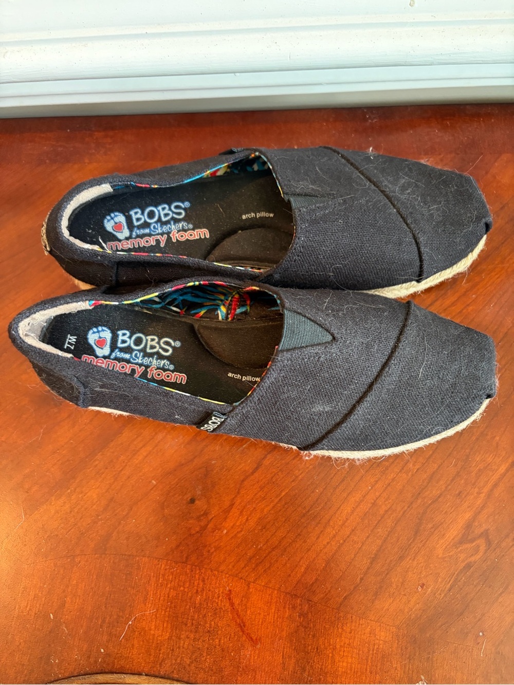 BOBS from Skechers Men's Black Slip-On Memory Foam Loafers